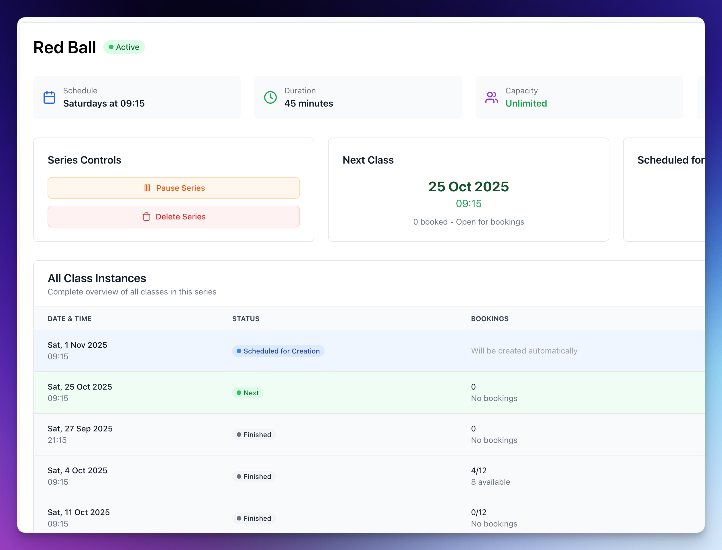 Flexible event scheduling