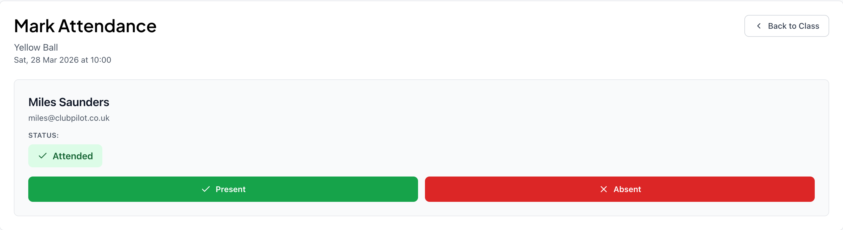 Attendance tracking